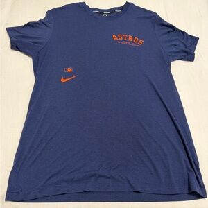 Nike Men's Navy and Orange Astros Tee